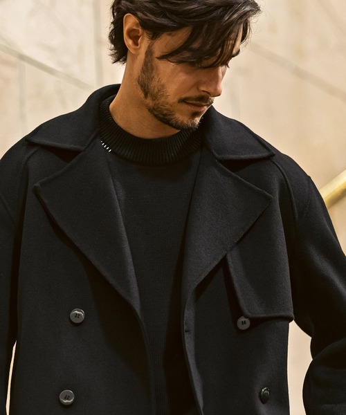 美品　AKM  メンズコート　ピーコート AKM Contemporary pコート ピーコート 「WEB・直営店限定」AKM