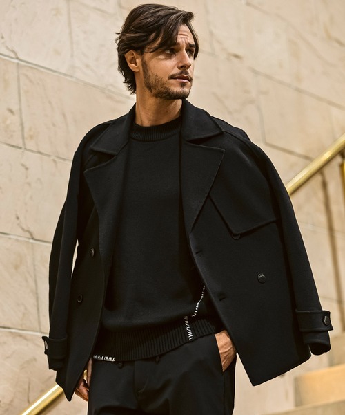 【値下げしました！！】AKM メンズPコート【Mサイズ】 AKM Contemporary（エイケイエムコンテンポラリー） pコート