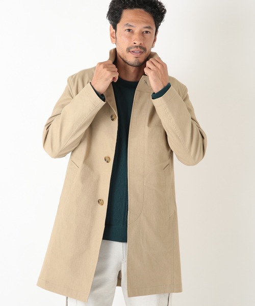 MEN'S BIGI（メンズビギ） ステンカラーコート 03 ベージュ メンズ