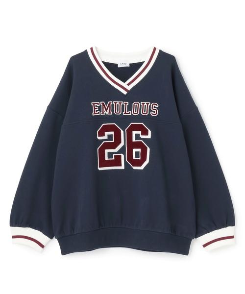 LOVETOXIC トレーナー 「LTXC」「綿100％」裏起毛ナンバールーズ