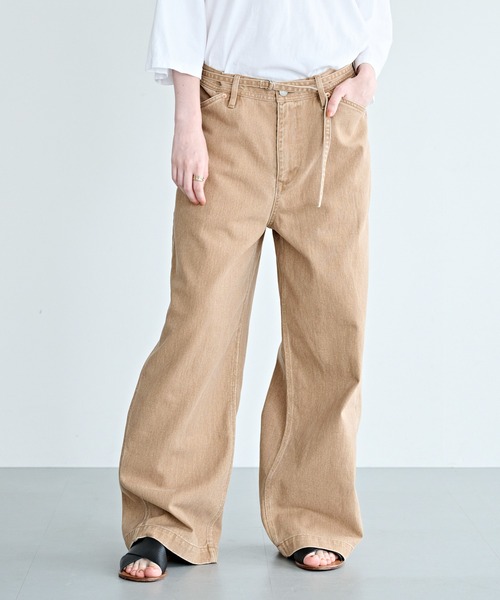 kha:ki（カーキ） パンツ 「KHA:KI / カーキ」ウエストベルト ワーク