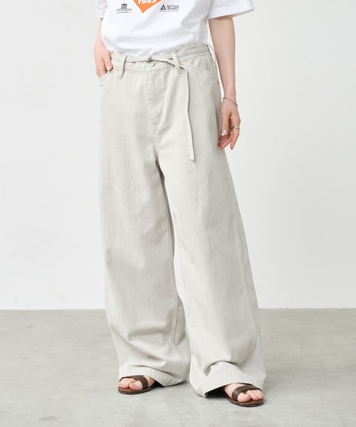 kha:ki（カーキ） パンツ 「KHA:KI / カーキ」ウエストベルト ワーク