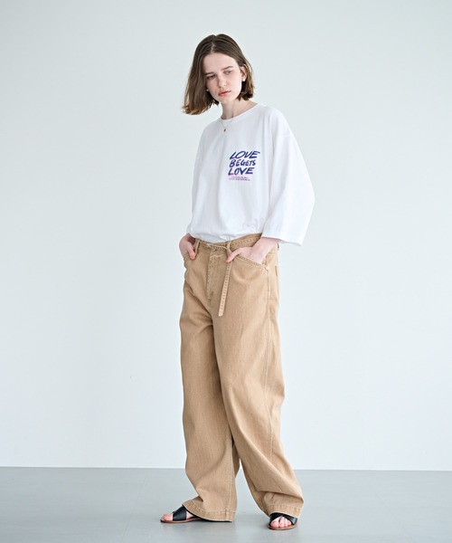 kha:ki（カーキ） パンツ 「KHA:KI / カーキ」ウエストベルト ワーク