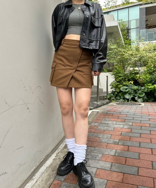 「FIG&VIPER」 ミニスカート S グリーン レディース_画像7