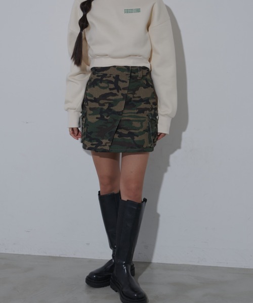 「FIG&VIPER」 ミニスカート S グリーン レディース_画像9