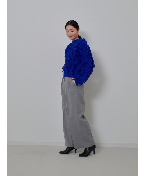 【美品】アルアバイル2WAY ニット allureville（アルアバイル） ニット セーター フリンジシャギー