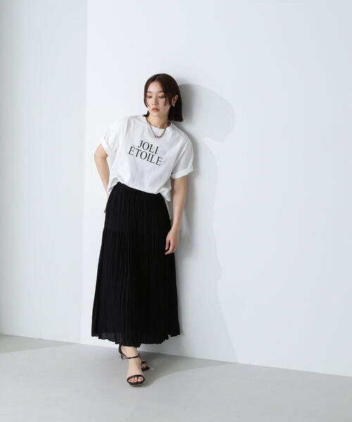 「NATURAL BEAUTY BASIC」 半袖Tシャツ FREE オフホワイト レディース_画像3