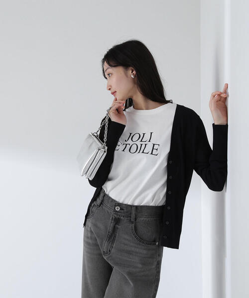 「NATURAL BEAUTY BASIC」 半袖Tシャツ FREE オフホワイト レディース_画像7