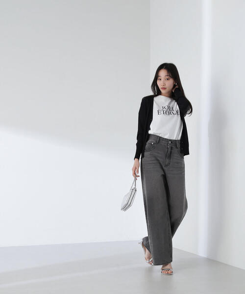 「NATURAL BEAUTY BASIC」 半袖Tシャツ FREE オフホワイト レディース_画像8