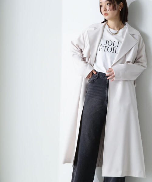 「NATURAL BEAUTY BASIC」 半袖Tシャツ FREE オフホワイト レディース_画像9