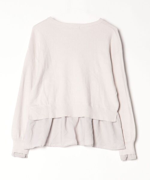 「GLOBAL WORK」 長袖ニット M ベージュ レディース_画像2