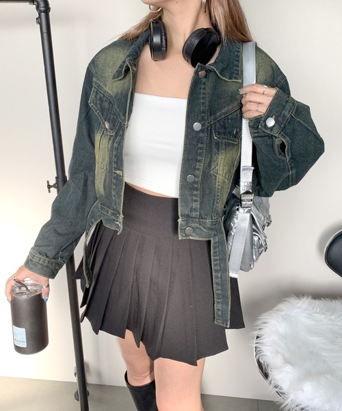 「non-hedge」 デニムジャケット FREE ブルー レディース_画像4