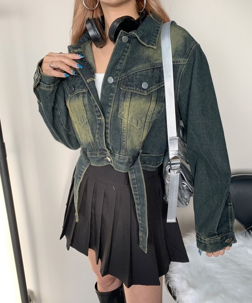 「non-hedge」 デニムジャケット FREE ブルー レディース_画像5