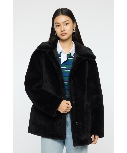 MOUSSY（マウジー） コート アウター SHEARLING OVER MIDDLE