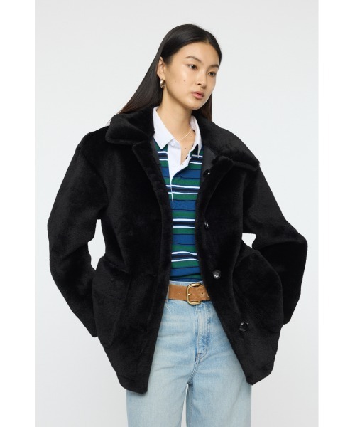 MOUSSY（マウジー） コート アウター SHEARLING OVER MIDDLE