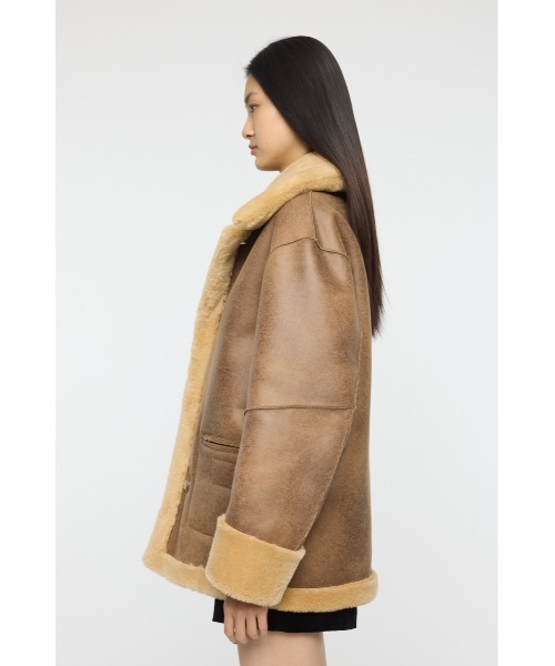 MOUSSY（マウジー） コート アウター SHEARLING OVER MIDDLE