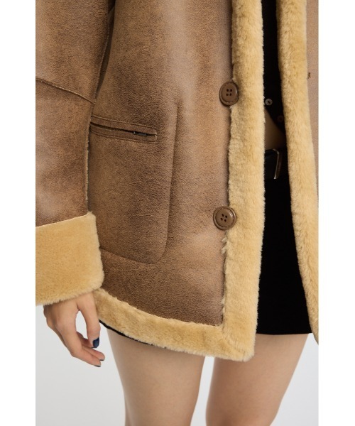 MOUSSY（マウジー） コート アウター SHEARLING OVER MIDDLE