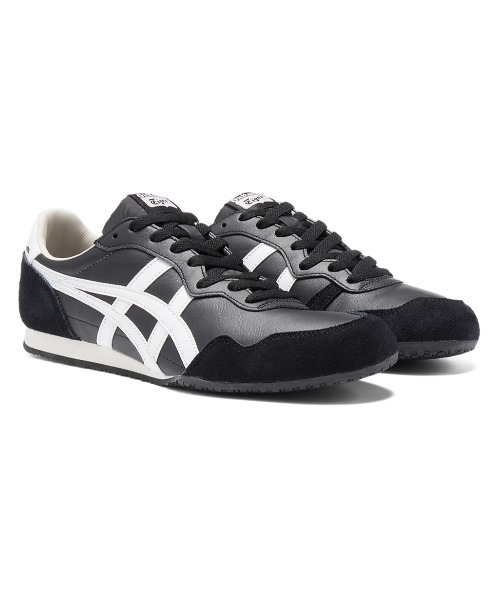 ★【極美品】オニツカタイガー セラーノ ブラック ホワイト スエード 23cm Onitsuka Tiger（オニツカタイガー） ローカットスニーカー 24.5