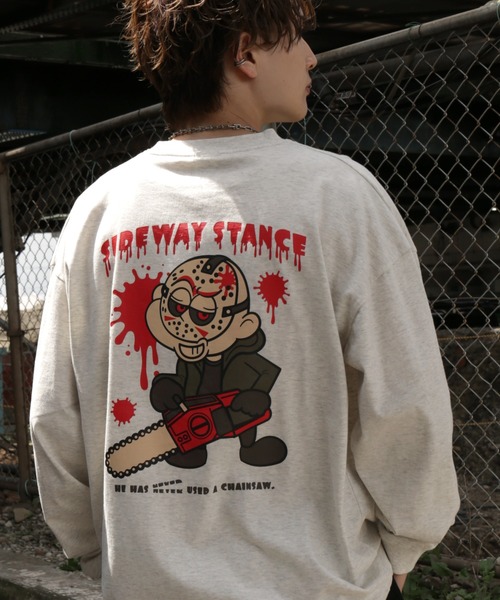 En serio TOKYO tシャツ 「SIDEWAYSTANCE」チェーンソーボーイ長袖T