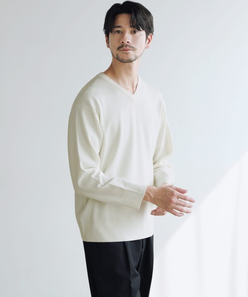 「SPU」 長袖ニット M ホワイト メンズ_画像2