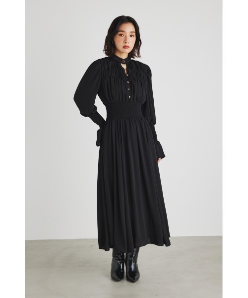 「rienda」 長袖ワンピース SMALL ライトブラウン レディース_画像6