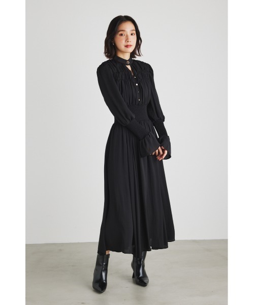 「rienda」 長袖ワンピース SMALL ライトブラウン レディース_画像7