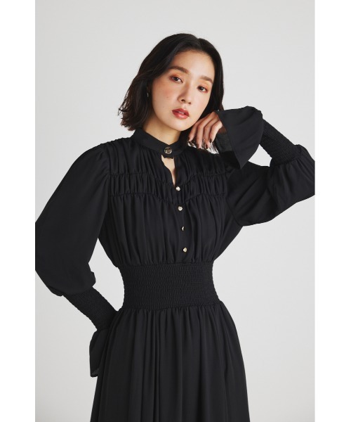 「rienda」 長袖ワンピース SMALL ライトブラウン レディース_画像8