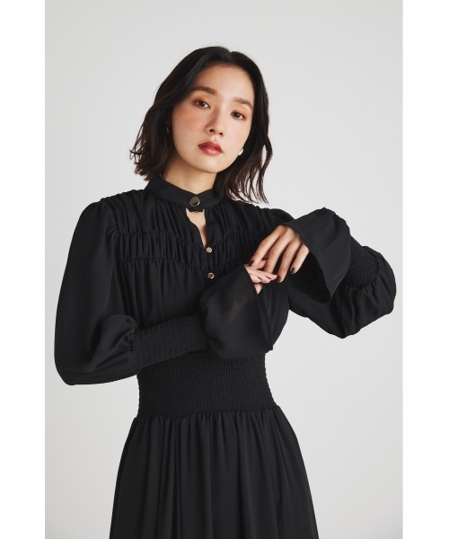 「rienda」 長袖ワンピース SMALL ライトブラウン レディース_画像9