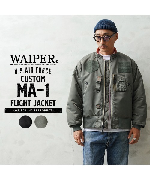 WAIPER.inc ma1 ma-1 WAIPER.inc 米軍 CUSTOM MA-1 フライトジャケット