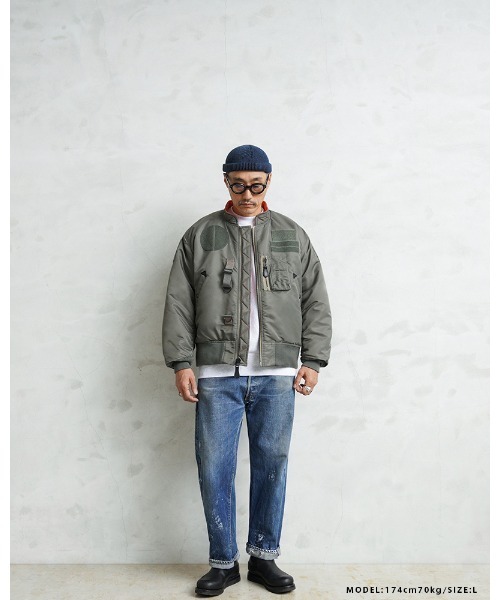 WAIPER.inc ma1 ma-1 WAIPER.inc 米軍 CUSTOM MA-1 フライトジャケット