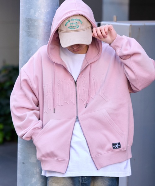 KANGOL（カンゴール） パーカー 「KANGOL」「裏起毛」別注スプレー加工