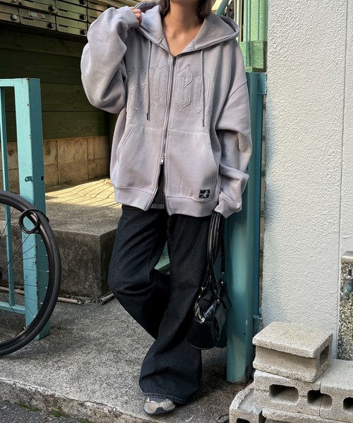 KANGOL（カンゴール） パーカー 「KANGOL」「裏起毛」別注スプレー加工