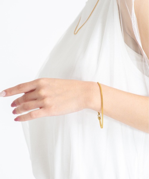 トムウッド　ブレスレット　バングル　アクセサリー　curb chain カーブ TOMWOOD - 【再販売通知受付可能】Curb Bracelet_L(SILVER) | ACRMTSM