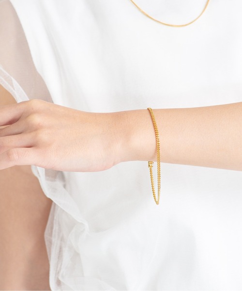 TOM WOOD トムウッド ゴールド チェーン ブレスレット TOM WOOD（トムウッド） ブレスレット 「TOMWOOD(トムウッド)」Curb
