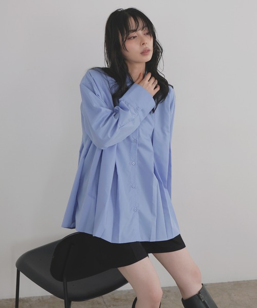 「LIAN」 長袖シャツ FREE チャコールグレー レディース_画像5