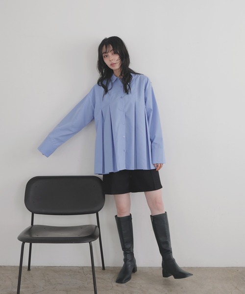 「LIAN」 長袖シャツ FREE チャコールグレー レディース_画像7