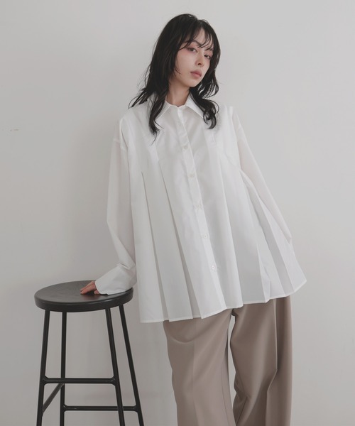 「LIAN」 長袖シャツ FREE チャコールグレー レディース_画像8