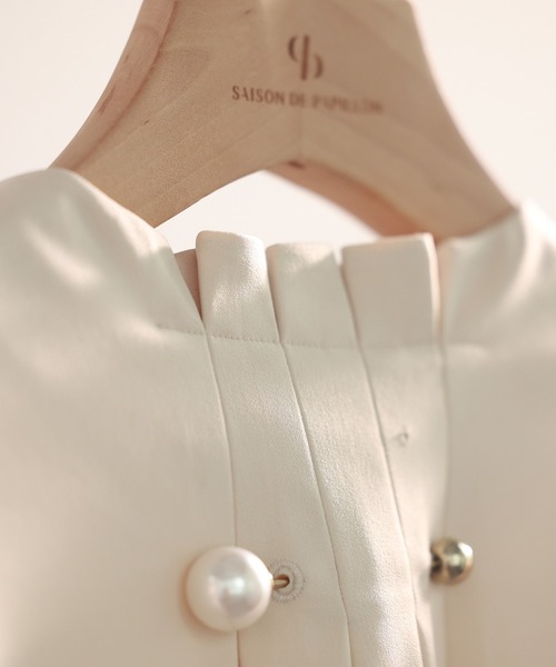 「SAISON DE PAPILLON」 長袖ブラウス L ベージュ レディース_画像4