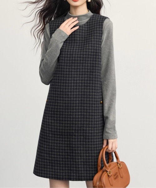 ジャンパースカート ギンガムチェックジャンパースカート : ZOZOTOWN