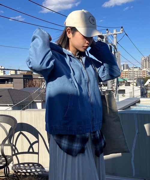 AS KNOW AS（アズノゥアズ） デニムジャケット gジャン フード付き