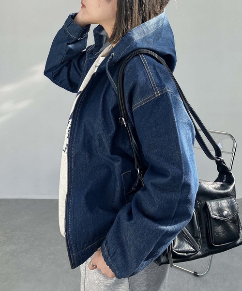 AS KNOW AS（アズノゥアズ） デニムジャケット gジャン フード付き