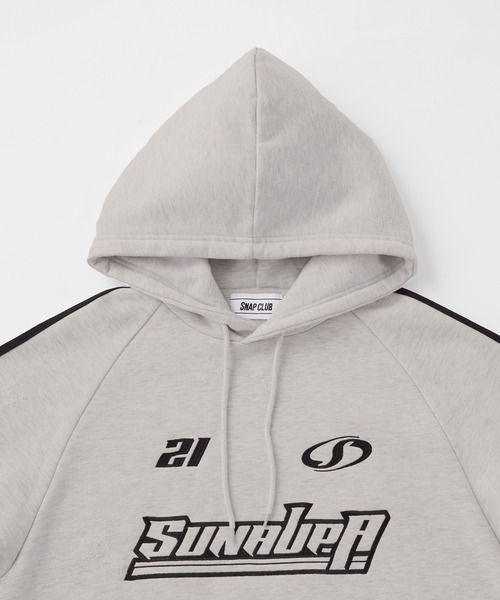 「Snap club」 プルオーバーパーカー M グレー レディース_画像7