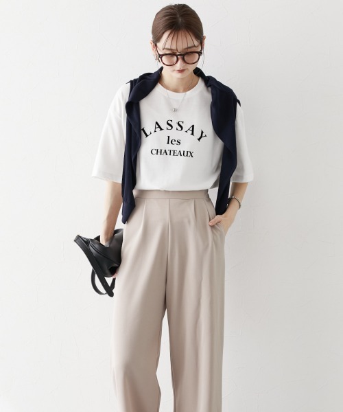 「nissen」 セットアップ 3L グレイッシュベージュ レディース_画像9