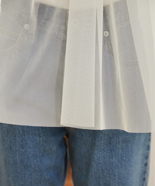 「ANGIE」 長袖ブラウス FREE アイボリー レディース_画像4