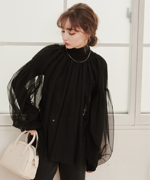 「ANGIE」 長袖ブラウス FREE アイボリー レディース_画像6