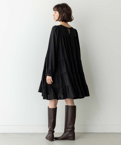 「anana」 長袖ワンピース FREE ブラック レディース_画像4
