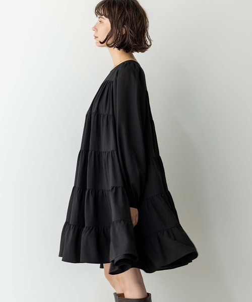 「anana」 長袖ワンピース FREE ブラック レディース_画像6