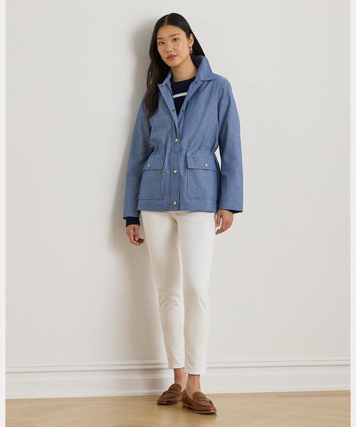 【ラルフローレン】ジャケット　シャンブレーサイズ2 LAUREN RALPH LAUREN（ローレン ラルフローレン） カバーオール