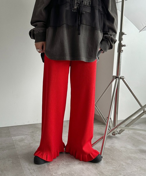 「apres jour mignon」 パンツ MEDIUM レッド レディース_画像3