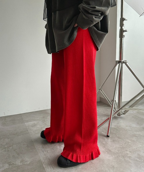 「apres jour mignon」 パンツ MEDIUM レッド レディース_画像4